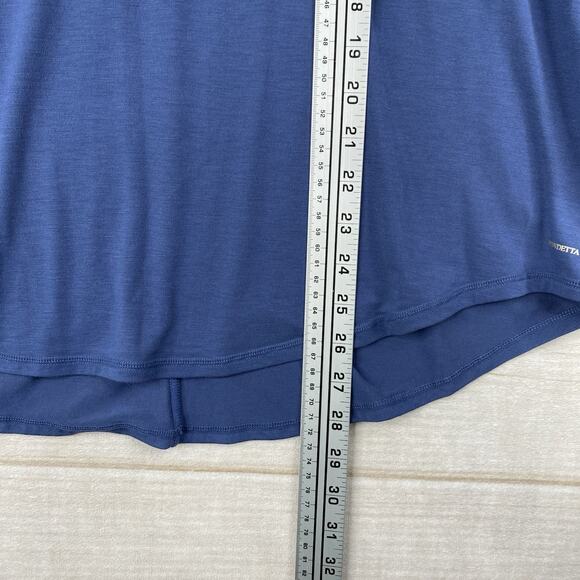 Mondetta Top Womens XL Blue Performance Luxury Tee Shirt Boxy Jersey Knit Active - Picture 5 of 9